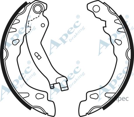 APEC BRAKING Piduriklotside komplekt SHU689